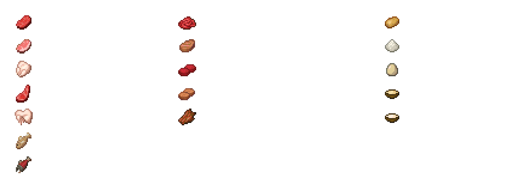 Основные блюда