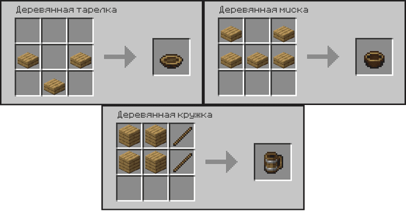 Крафт деревянной тарелки, миски и кружки